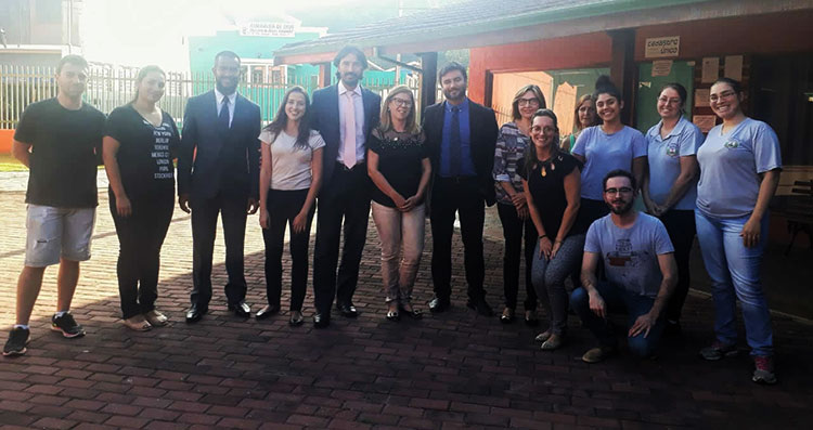 Honrosa Visita do Sr. Exmo. Juiz de Direito e Sr. Dr. Promotor de Justiça na Secretaria de Desenvolvimento Social